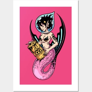 Toxic Mermaid Posters and Art